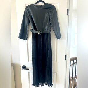 Zara black midi dress (S)